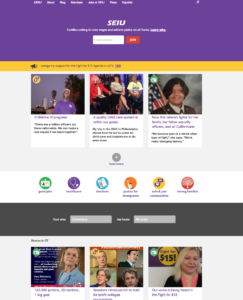 SEIU's website